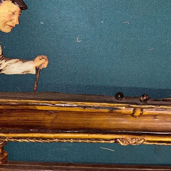 Vintage 1970s Billiard Pool Ball Wooden Coat Rack/ Shelf Wall Display 37x13x12 - Picture 8 of 11